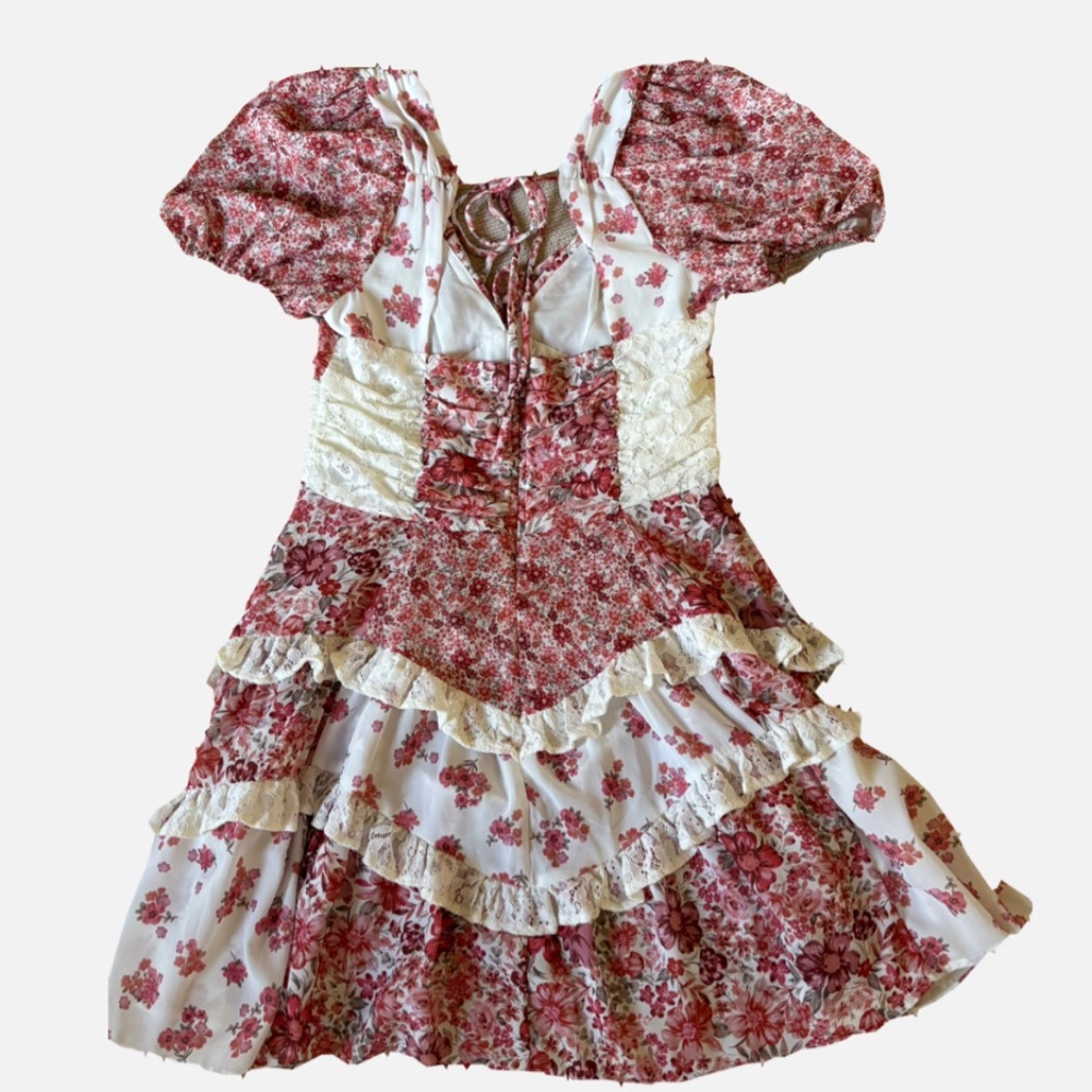 Altar’d State IVORY/RUST Mini Dress